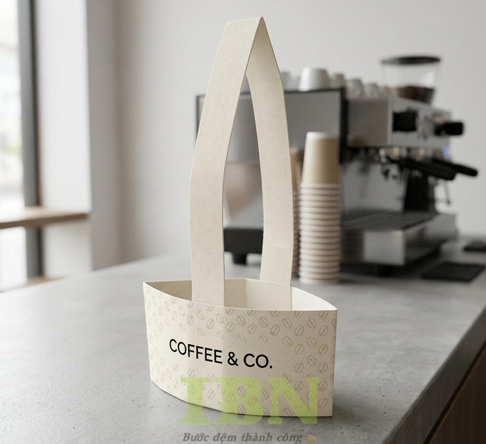 Mẫu túi chữ T bằng giấy in logo thương hiệu