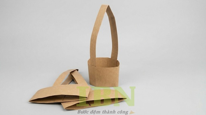 Mẫu túi chữ T bằng giấy kraft thiết kế đơn giản