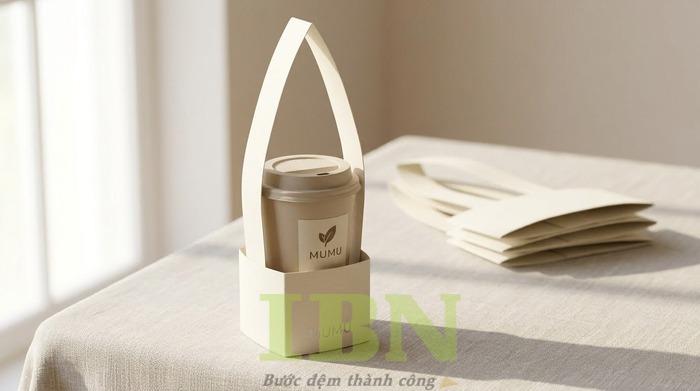 Mẫu túi giấy chữ T đựng cà phê