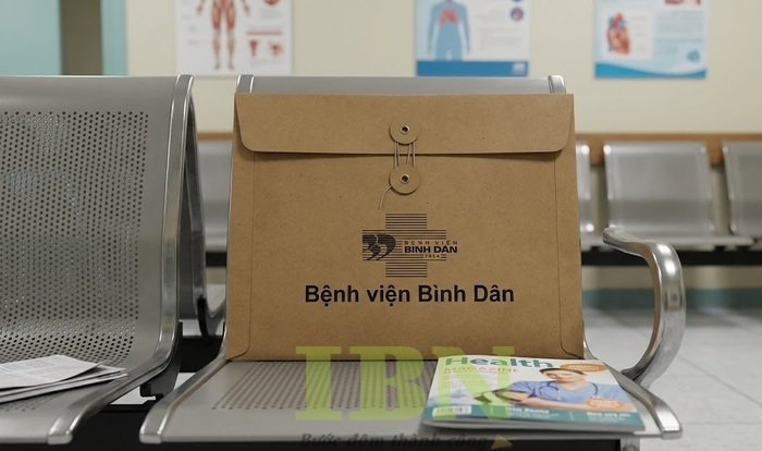 Mẫu túi giấy đựng phim X-Quang bệnh viện Bình Dân