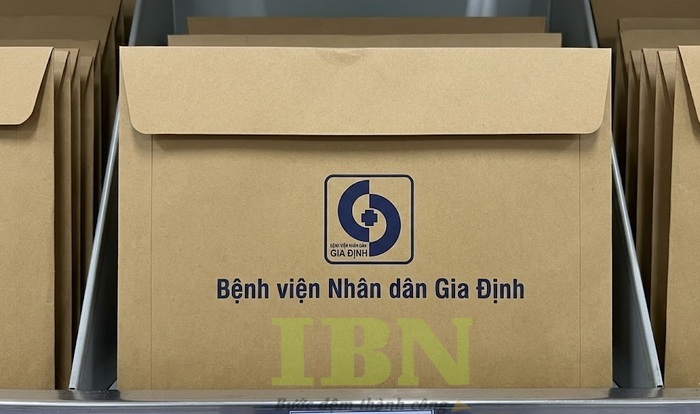 Mẫu túi giấy đựng phim X-Quang bệnh viện Nhân Dân Gia Định