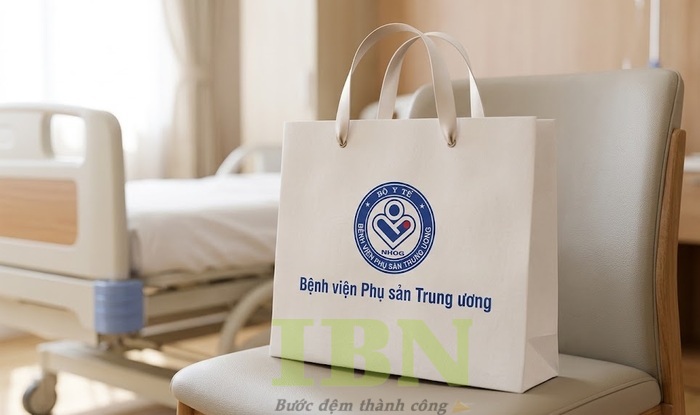 Mẫu túi giấy bệnh viện Phụ sản Trung ương