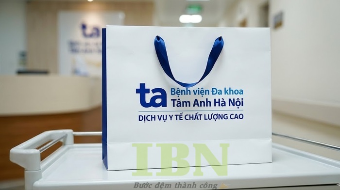 Mẫu túi giấy bệnh viện Tâm Anh Hà Nội