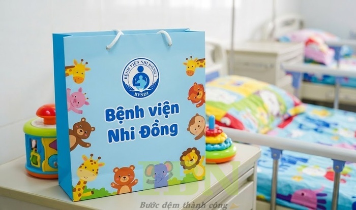 Mẫu túi giấy đựng hồ sơ bệnh án cho bệnh viện Nhi Đồng