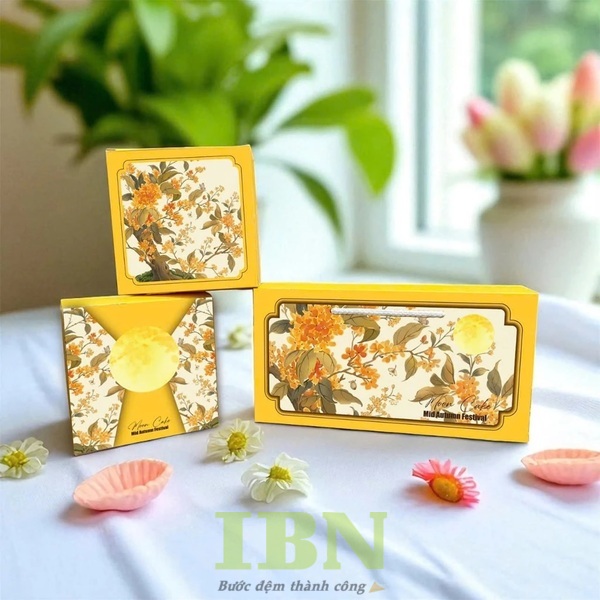 In Hộp Đựng 2 Bánh Trung Thu 23 Các thông số quy cách in hộp đựng 2 bánh trung thu tại In Bảo Ngọc