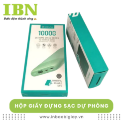Hộp giấy đựng sạc dự phòng