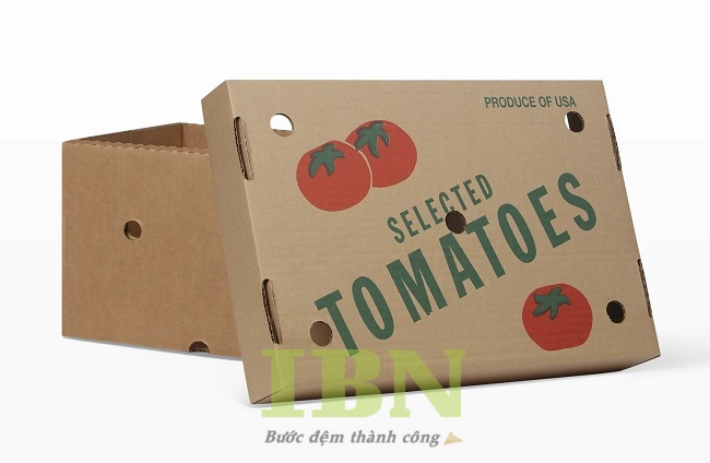 Quy cách sản xuất thùng carton đựng cà chua tại công ty In Bảo Ngọc