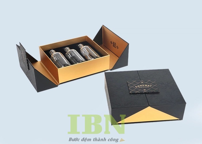 Mẫu hộp cánh bướm đựng rượu