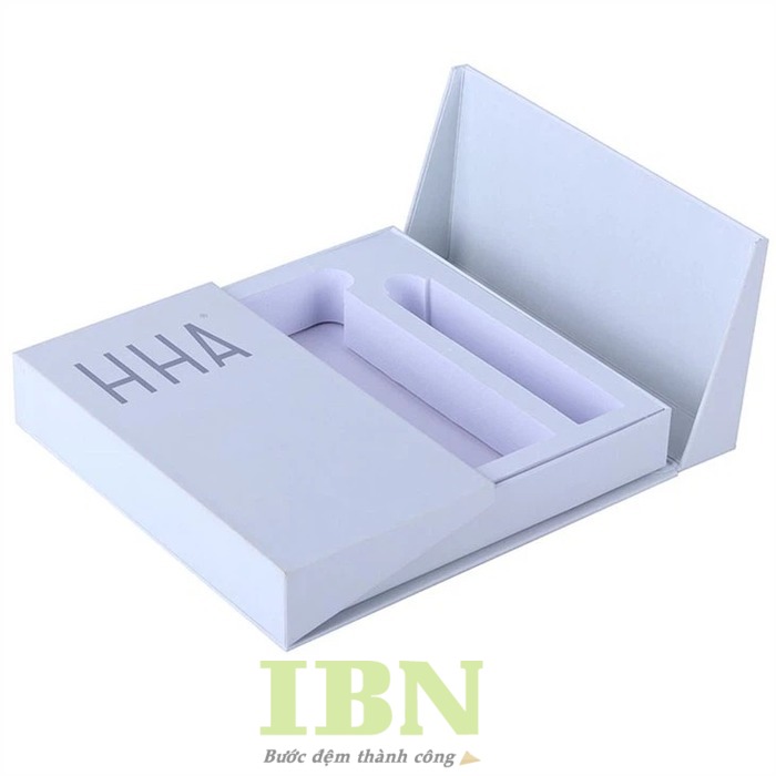 Mẫu hộp cánh bướm màu trắng thu hút