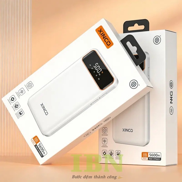 Mẫu hộp giấy đựng pin dự phòng sang trọng