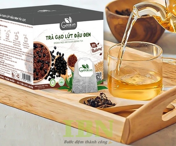 Mẫu hộp đựng trà gạo lứt đậu đen