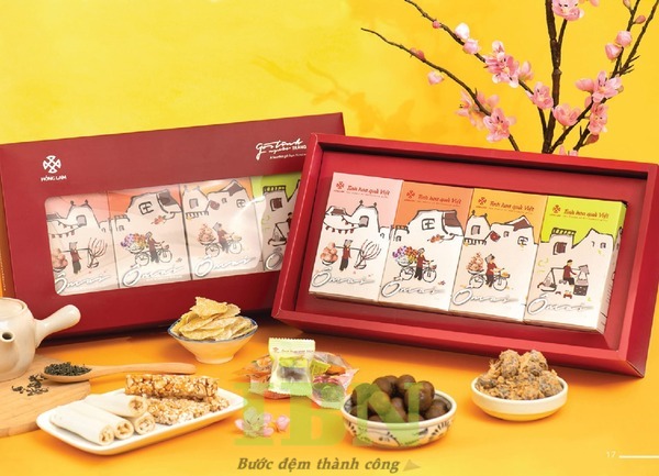 Mẫu hộp giấy đựng ô mai cao cấp làm quà tặng