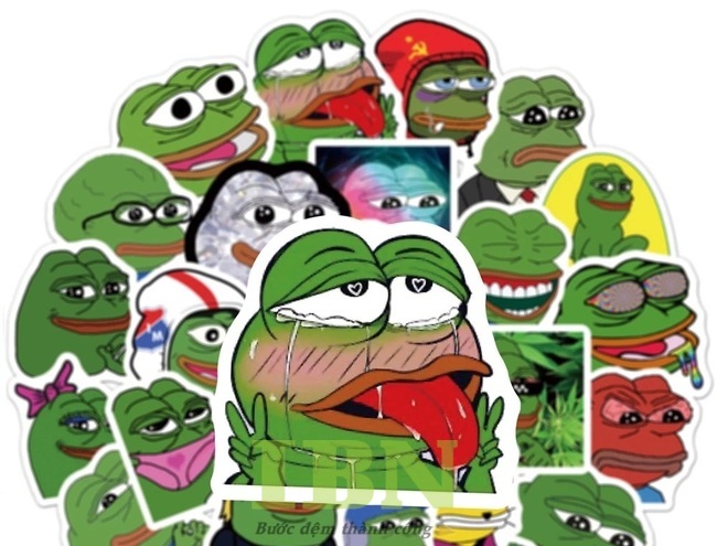 Mẫu sticker lầy lội, đáng yêu