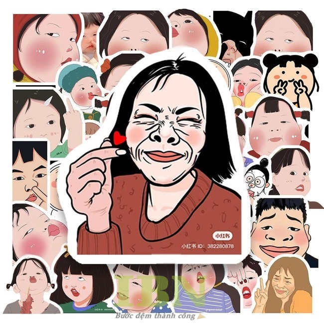 Mẫu sticker hài hước, được dùng nhiều trên mạng xã hội