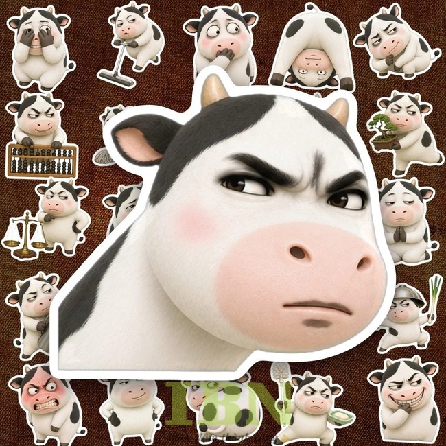 Mẫu sticker hài hước với thái độ phán xét