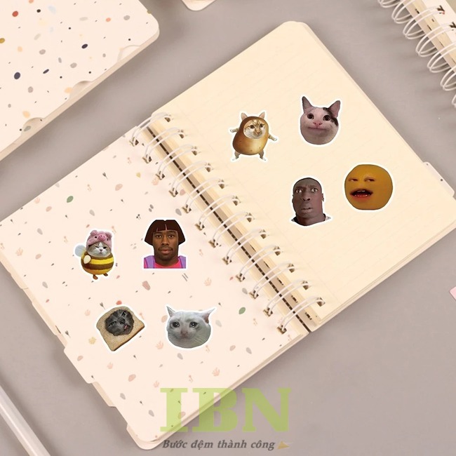 Các mẫu sticker hài hước trang trí sổ tay