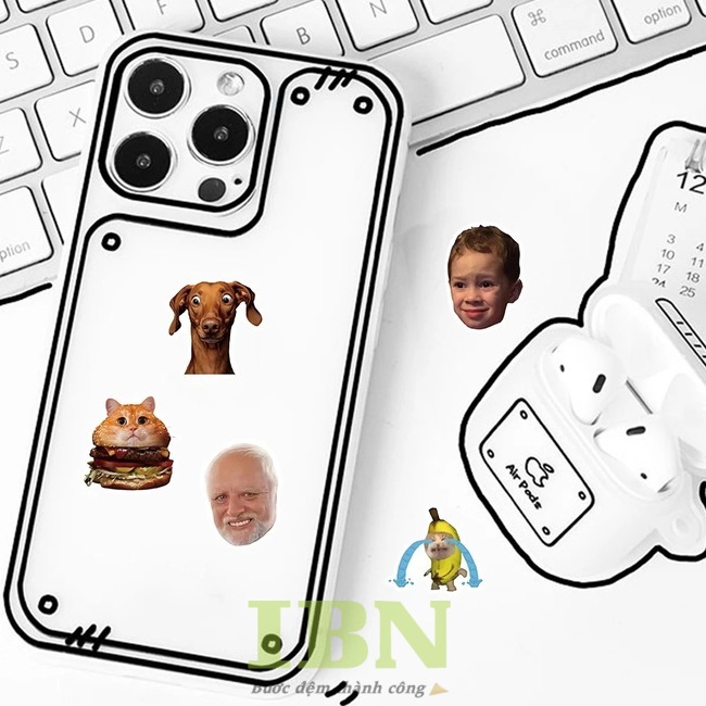 Các mẫu sticker hài hước dùng để dán điện thoại