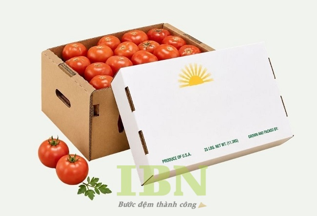 Mẫu thùng carton 5 lớp đựng cà chua
