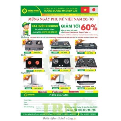 tờ rơi quảng cáo gas