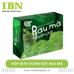 Hộp giấy đựng bột rau má