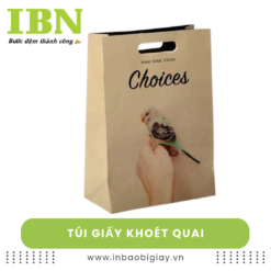 Túi giấy khoét quai