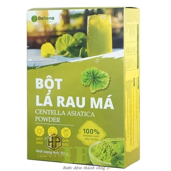 Mẫu hộp giấy đựng bột lá rau má
