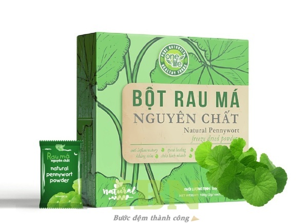 Mẫu hộp giấy đựng bột rau má chất lượng, đẹp mắt