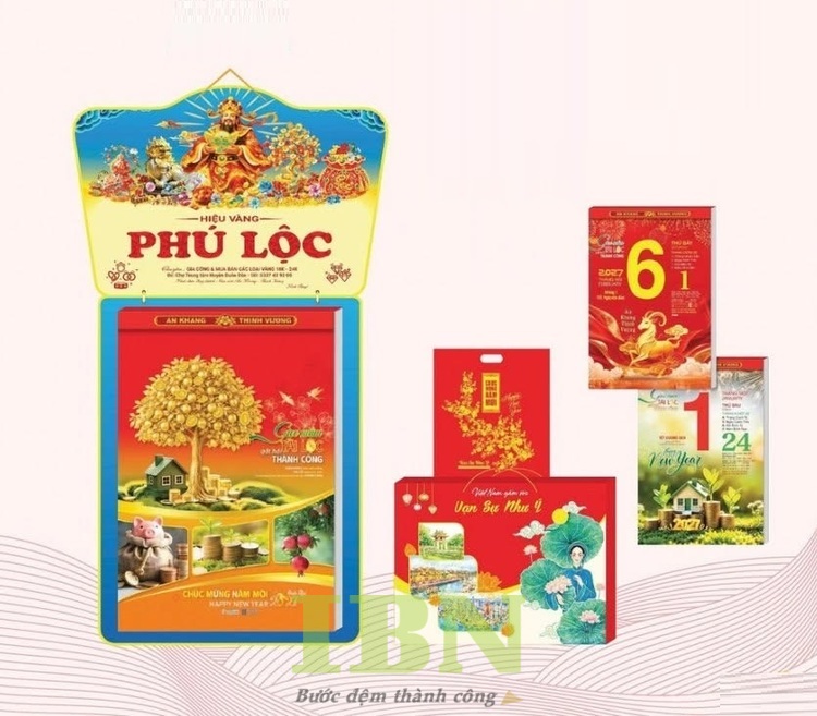 Hướng dẫn đặt in lịch Tết cho tiệm vàng tại xưởng Bảo Ngọc