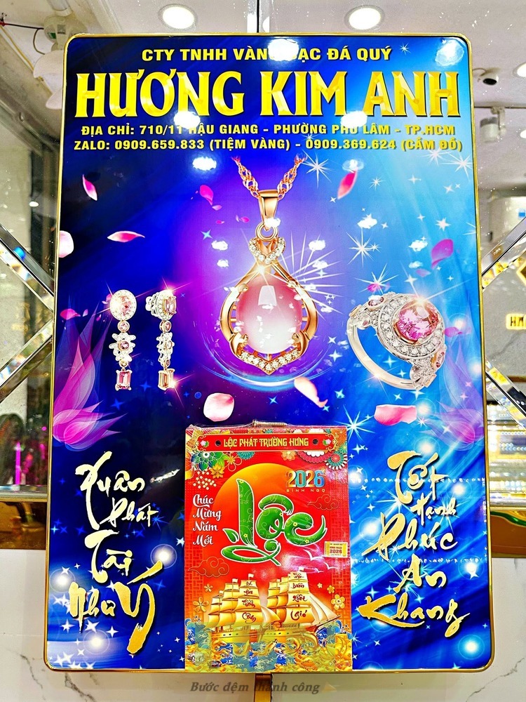 Mẫu lịch tiệm vàng bạc đá quý cho mùa Tết 2027