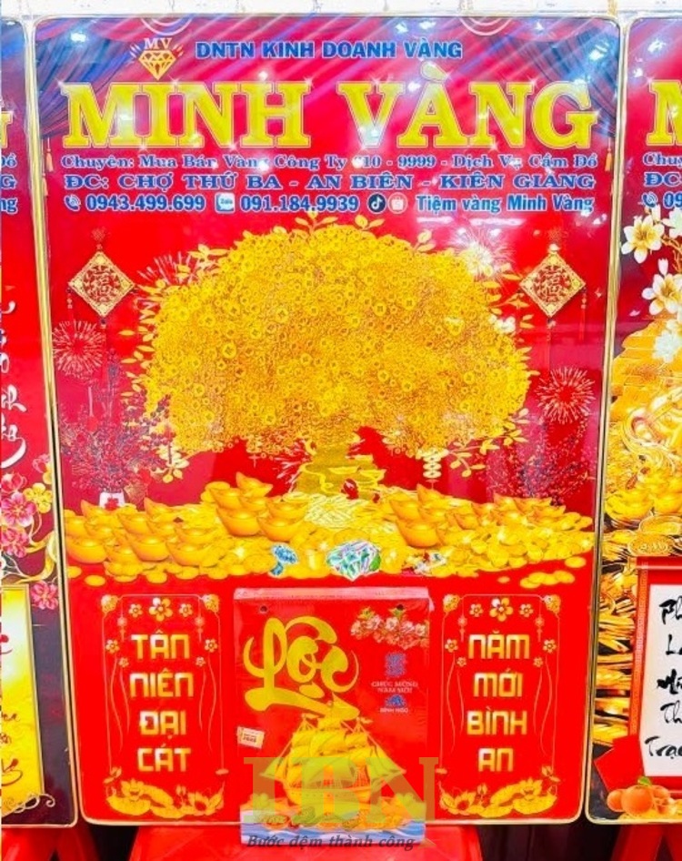 Mẫu lịch tiệm vàng mùa Tết 2027